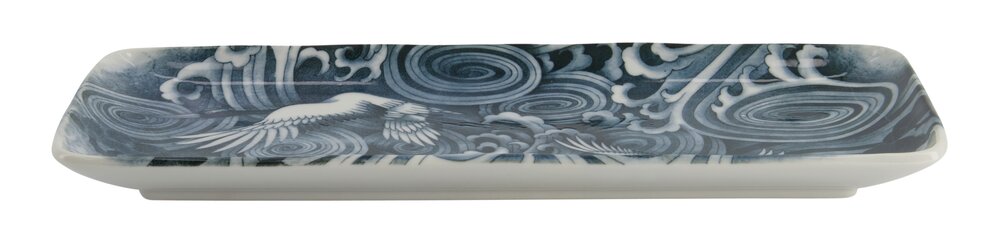 Japonism Crane middagstallerken - 14x28,5 cm.